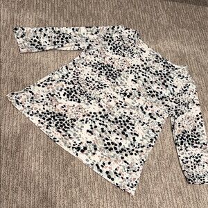 Women's Long Sleeve Polka Dot Top